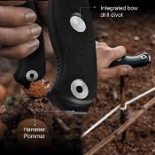 KI1103A2 Kizer Drop Bear Fix 7 – Couteau Bushcraft Lame Acier 1095HC Black Manche Black G10 étui kydex - Livraison Gratuite