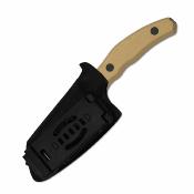 KI1116A2 Couteau Kizer Bulldog Fix | Lame Sheepsfoot Acier 14C28N Black Stonewashed | Manche Dark Grey G10 Housse Kydex - Livraison Gratuite 