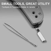 KIV348829JSA1 Kizer C01C Uti 1 – Couteau pliant Button Liner Lock Lame Acier 5Cr15MoV Bead Blast Manche Gray G10 - Livraison Gratuite