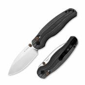  KIV3781CDA1 Kizer Phoca CD – Couteau pliant Clutch Lock Lame Acier 14C28N Satin Manche Black Micarta - Livraison Gratuite