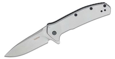 KS2044 Couteau Semi Automatique Kershaw Outcome A/O Lame Acier 8Cr13MoV Manche Acier - Livraison Gratuite