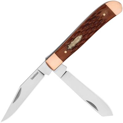KS4381BJB KERSHAW Gadsden Couteau Lame Acier D2 Satin Manche Jigged Bone Brown - Livraison Gratuite