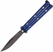 KS5150BLUBW  Couteau Kershaw Lucha Balisong Blue Lame Clip Point Acier 14C28N Blk Sécurité Latch Lock USA - Livraison Gratuite