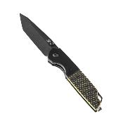 KT1005T2 Couteau Kansept Warrior Tanto Black/Green Lame Acier D2 IKBS - Livraison Gratuite