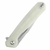 KT1047A5 Kansept Qilin Jade – Couteau Pliant Lame Drop Point Acier 154CM Manche Jade G10 – Flipper – Linerlock – Livraison Gratuite