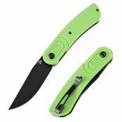 KT2025A4 Kansept Reverie Green – Couteau Pliant Lame Acier 154CM Black TiNi Manche Vert G10 Liner Lock – Livraison Gratuite
