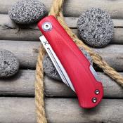 KT2026B2 Couteau Kansept Wedge Red Lame 154CM Lockback - Livraison Gratuite