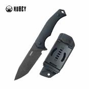 KU184F Kubey Swordfish – Lame Tanto Acier AUS-10 Blackwash Manche G10 Noir Housse Kydex - Livraison Gratuite