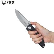 KUB314F Couteau Kubey Ruckus Black Lame Acier AUS-10 IKBS  - Livraison Gratuite