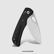 MGR621ABK Miguron Moyarl – Couteau pliant Crossbar Lock Lame Acier 14C28N Stonewash Manche Black PVD Titanium - Livraison Gratuite