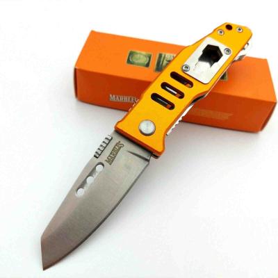 MR558 Couteau de Secours Marbles Orange Rescue Lame 440A - Livraison Gratuite