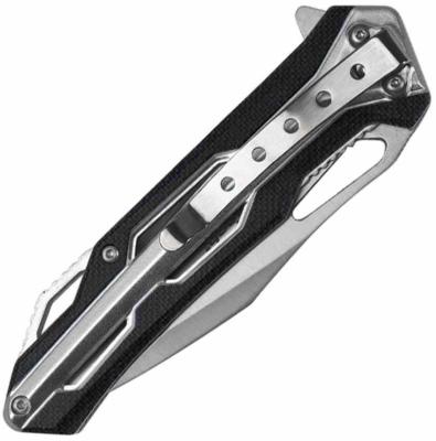 MTA2051BK MTech USA – Couteau pliant Linerlock A/O Lame Acier 3Cr13MoV Manche Aluminium Noir - Livraison Gratuite