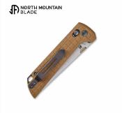 NMB2418TANG5 North Mountain Blade 2418 "Chop" – Couteau pliant Crossbar Lock Lame Acier 5 couches avec Cuivre Manche Tan G10 - Livraison Gratuite