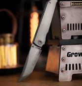 NMB2505AT North Mountain Blade Chop Classic – Couteau Lame Acier SLD tanto Manche titane Framelock – Livraison Gratuite