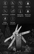 NTL20287 Outils multifonctions 9-en-1 NexTool E1 Pocket Tool Manche Aluminium Noir - Livraison Gratuite