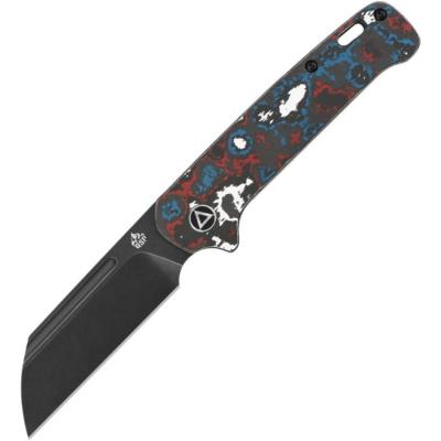 QS130SJF2 Couteau Pliant QSP Penguin Lame Acier 20CV Manche FatCarbon Multicolore Slip Joint - Livraison Gratuite