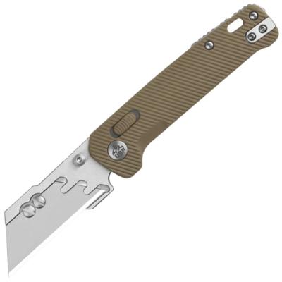 QS130UTC Cutter Pliant QSP Penguin Workmate Lame Acier SK5 Manche FRN Kaki Glyde Lock - Livraison Gratuite