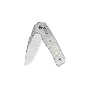 QS157E1 Couteau QSP Vault Drop Point Lame Acier 14C28N Manche G10 Aluminium Glyde Lock - Livraison Gratuite