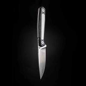 RS3501FW Real Steel Dex – Couteau Fixe EDC | Lame M390 Satin | Manche White G10 + Carbone | Étui Kydex  - Livraison Gratuite
