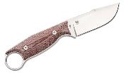 RS3612RM Couteau Real Steel Furrier Harpoon Red Lame Acier N690 Etui Cuir - Livraison Gratuite