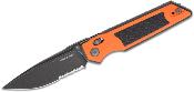  RS7713OB Couteau Real Steel Sacra TAC Slide Lock Lame Tanto Acier K110 Manche G10 Orange/Noir Sécurité Slide Lock - Livraison Gratuite
