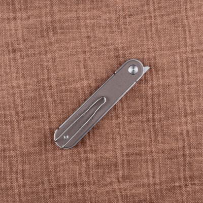 RS8061BC Real Steel Iris Coyote – Couteau Pliant Liner Lock | Lame Drop Point 12C27 Satinée | Manche G10 - Livraison Gratuite