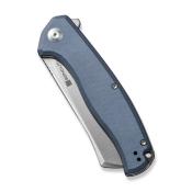 S20057C2 Couteau Sencut Traxler Neutral Blue Lame Acier 9Cr18MoV Satin IKBS - Livraison Gratuite 