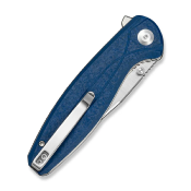 S251042 SENCUT Vyrce Couteau Lame Acier D2 Satin Manche G10 Blue Shredded Linerlock Thumb Stud - Livraison Gratuite