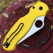 SC223SYL Couteau Spyderco Para 3 Lightweight Salt | Lame Acier CPM MagnaCut Manche FRN Yellow Compression Lock USA - Livraison Gratuite