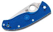 SC122PBL Couteau Spyderco Tenacious S35VN Plain Manche Bleu - Livraison Gratuite