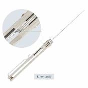 SRM105MGK Couteau SRM Air 105M-GK | Lame Drop Point Acier 14C28N | Manche G10 Gris |Ball Bearing | Linerlock - Livraison Gratuite