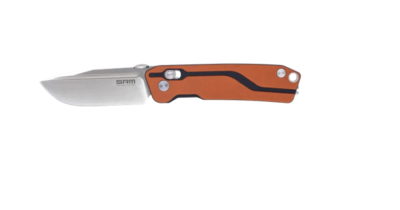 SRM7228J Couteau SRM Knives 7228 Orange Ambi Lock Lame D2 - Livraison Gratuite