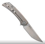 SRM7411TZ Couteau Sanrenmu SRM Asika Manche Titane Lame 154CM IKBS - Livraison Gratuite