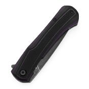 T1024A3 Couteau Tenable Kratos Pliant Drop Point Acier Nitro-V Manche G10 Black&Purple Sécurité Liner Lock - Livraison Gratuite 