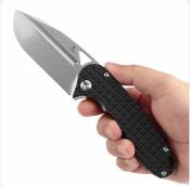 T1054A1 Tenable Bömbur – Couteau Lame Acier D2 Manche G10 Noir Frag Linerlock – Livraison Gratuite