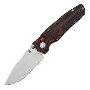 T2109V3 Couteau Tenable Raven Pliant Drop Point Acier 14C28N Manche G-mascus Black/Red Sécurité Cross Bar Lock - Livraison Gratuite  