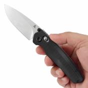 T2109V4 Couteau Tenable Raven Pliant Drop Point Acier 14C28N Manche G10 Noir Sécurité Cross Bar Lock - Livraison Gratuite  