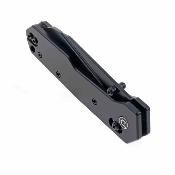 TD021BK Defcon Tactical Black | Couteau Pliant | Lame Reverse Tanto Acier 14C28N Noire | Manche Aluminium Noir | Axis Lock - Livraison Gratuite