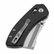 TE2030V7 Couteau Kansept Korvid V | Lame Cleaver Acier D2 Stonewashed | Manche Twill Carbon Fiber & G10 Crossbar Lock - Livraison Gratuite