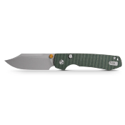 VOSA2911 Couteau Vosteed Raccoon Lame Bowie Acier 14C28N Manche Micarta Vert Top Liner Lock Ball Bearing - Livraison Gratuite