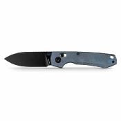VOSA4510 Couteau Vosteed Raccoon TiSlim Crossbar Lock Lame Acier S35VN SW Manche Acid Blue Titane Crossbar Lock - Livraison Gratuite