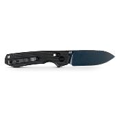 VOSA4910 — Vosteed Raccoon 2.0 Lame Acier Nitro-V 59-61 HRC Blue Stonewash Drop-Point Manche Plaquettes G10 Noir Crossbar Lock Thumb Stud Clip Livraison Gratuite