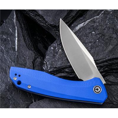 CIVC801F Couteau Civivi Baklash Blue Acier 9Cr18MoV Manche G10 - Livraison Gratuite