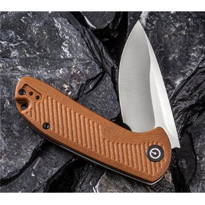 Couteau CIVIVI Durus Brown G-10 Lame Acier D2 CIVC906B - Livraison Gratuite