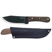 Couteau Condor Mini Hudson Bay Carbone 1075 Manche Noyer Etui Cuir Made El Salvador CTK281649HC - Free Shipping