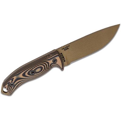 ES5PDE0005 Couteau ESEE ESEE-5 Dark Earth 1095 Carbone Manche Coyote Brown/Black G10 Etui Kydex USA - Livraison Gratuite