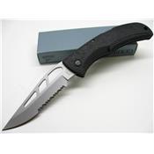 Couteau Gerber E-Z Out Serrated Lame Acier Carbone Manche Zytel Made In USA G6751 - Free Shipping