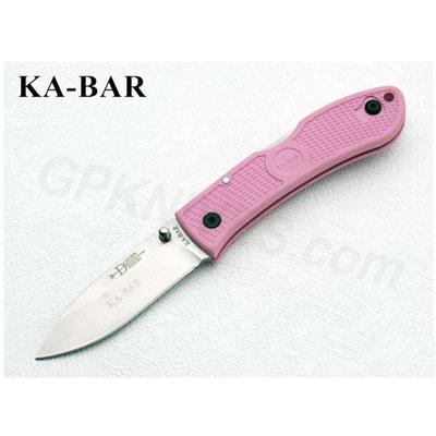 COUTEAU Kabar Dozier Folding Hunter Pink KA BAR acier AUS8 - KA4062PK - Livraison Gratuite