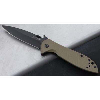 Couteau Kershaw Emerson CQC-4K Acier 8Cr13MoV Manche G-10 Coyote Framelock KS6054BRNBLK - Free Shipping