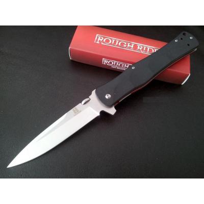 Couteau Stiletto Rough Rider Acier Inox Manche G-10 RR1871 - Free Shipping